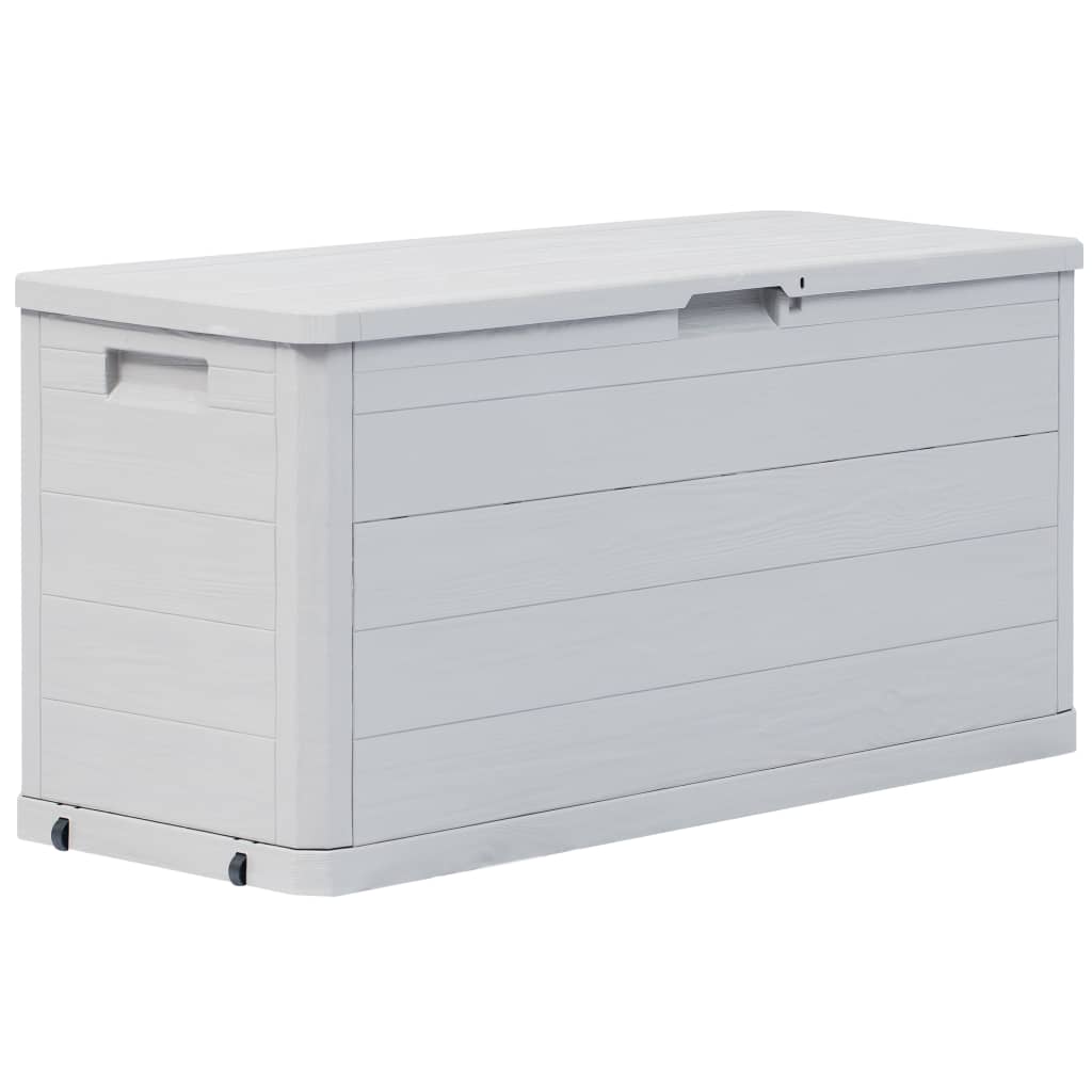 Garden Storage Box 280 L Light Grey - Decor Base