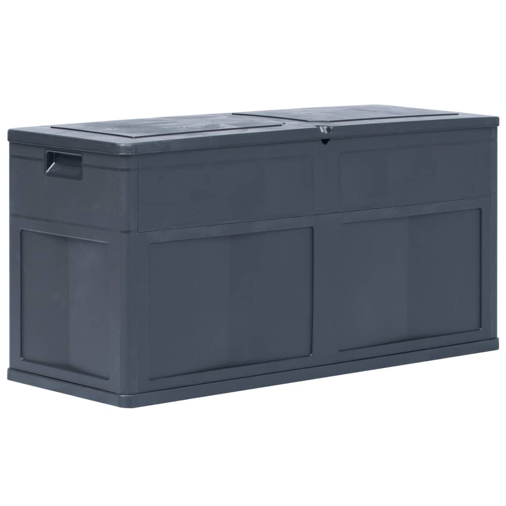 Garden Storage Box 320 L Black - Style and Chic
