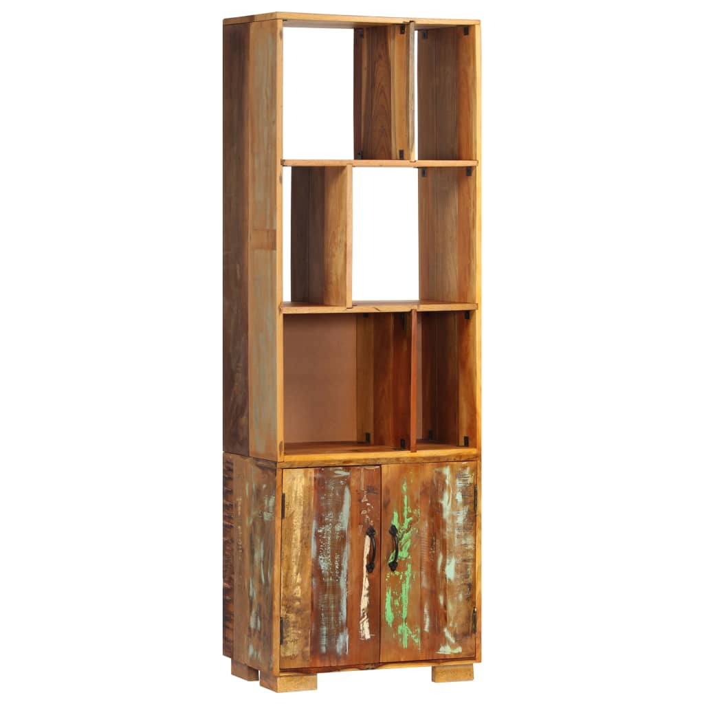 Bookshelf 60x35x180 cm Solid Reclaimed Wood - Brittle & Co