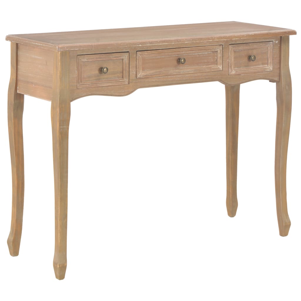 Dressing Console Table with 3 Drawers Brown - Casper Homes