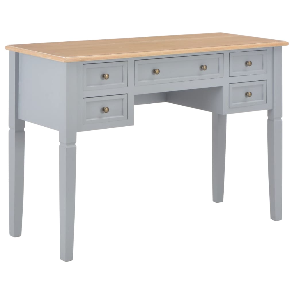 Writing Desk Grey 109.5x45x77.5 cm Wood - Style and Chic