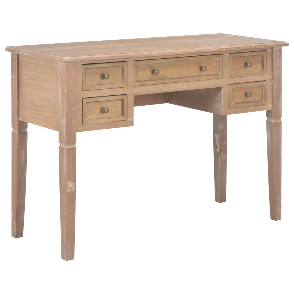 Writing Desk Brown 109.5x45x77.5 cm Wood - Discount Dealers