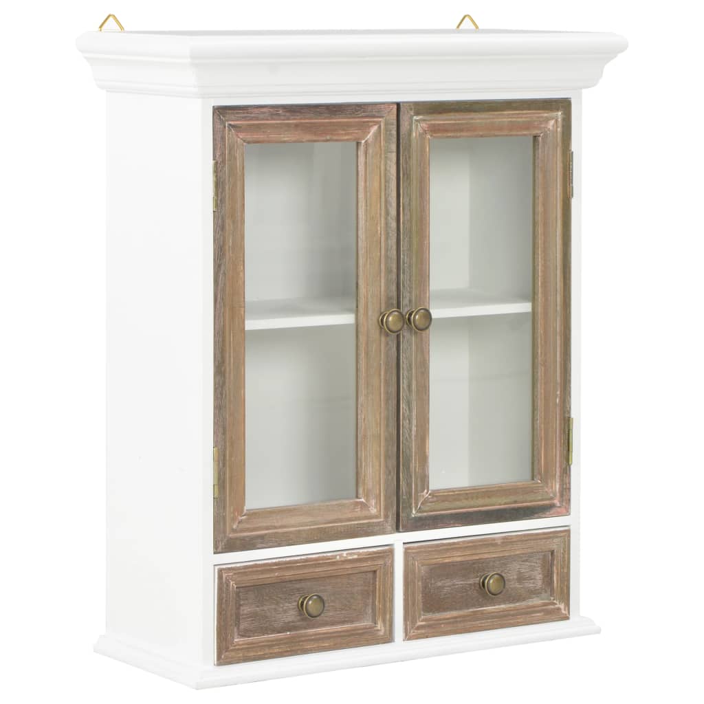 Wall Cabinet White 49x22x59 cm Engineered Wood - All Things Good