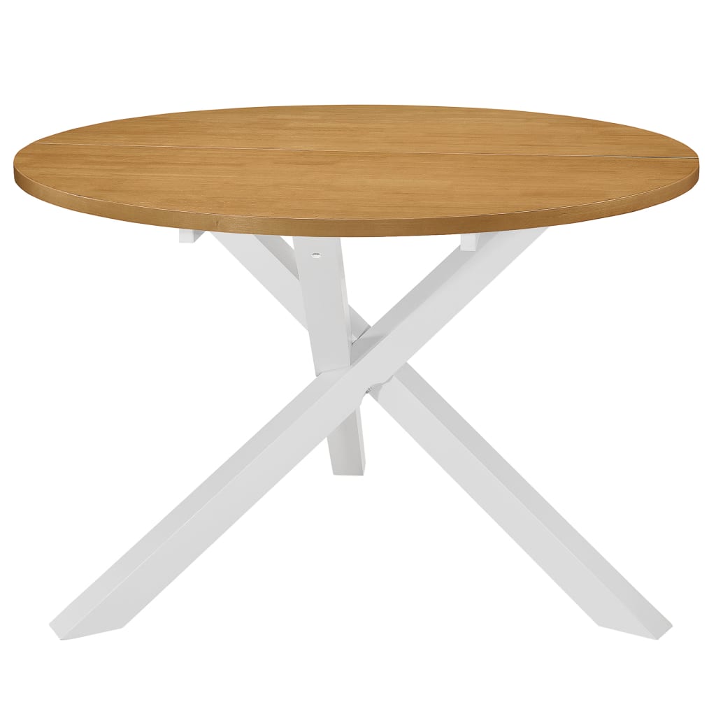 Dining Table White 120x75 cm MDF - Casper Homes