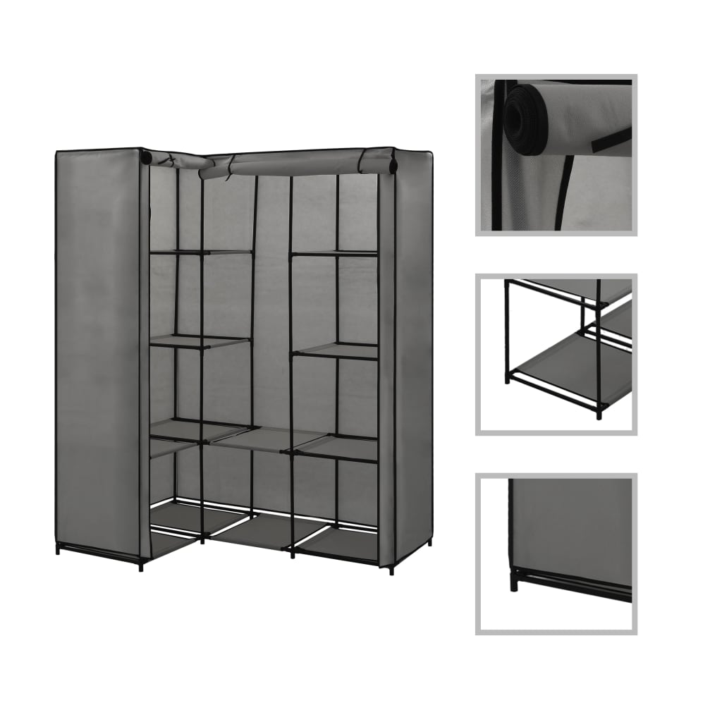 Grey 130x87x169cm - Unbeatable Bargains