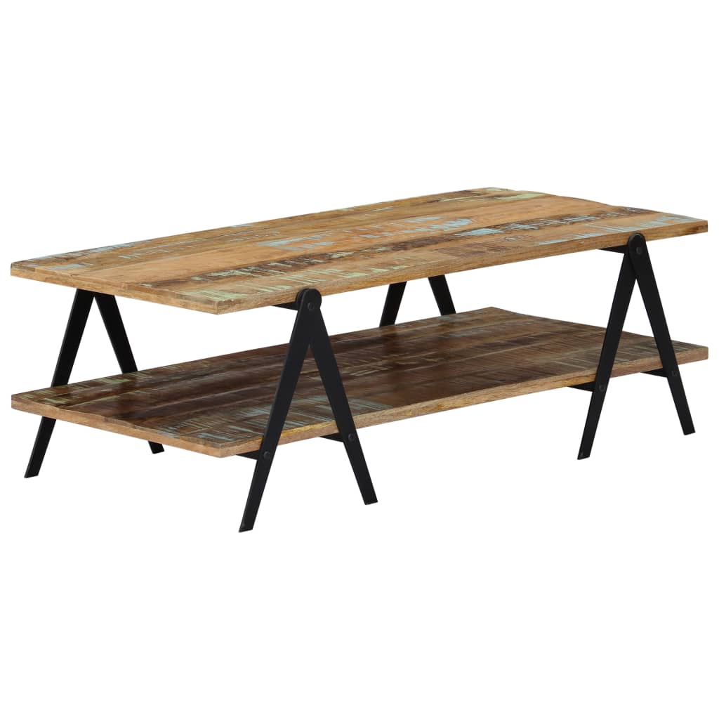 Coffee Table 115x60x40 cm Solid Reclaimed Wood - Decor Base