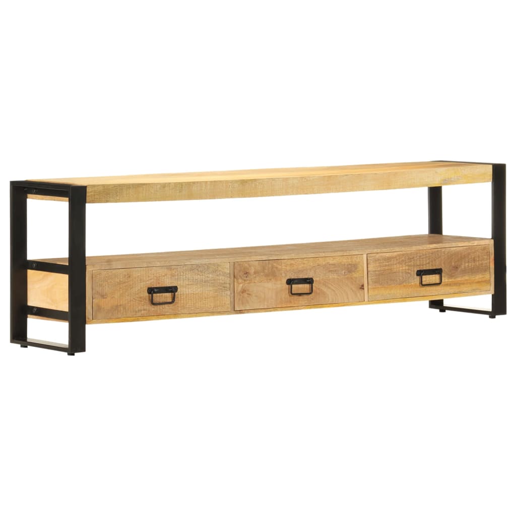 TV Cabinet 150x30x45 cm Solid Mango Wood - Merlin Deals