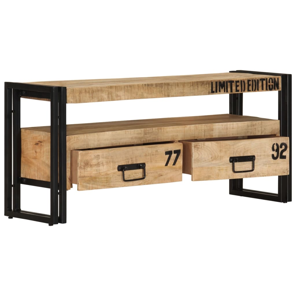 TV Cabinet 100x30x45 cm Solid Mango Wood - Tyrell & Tyrell