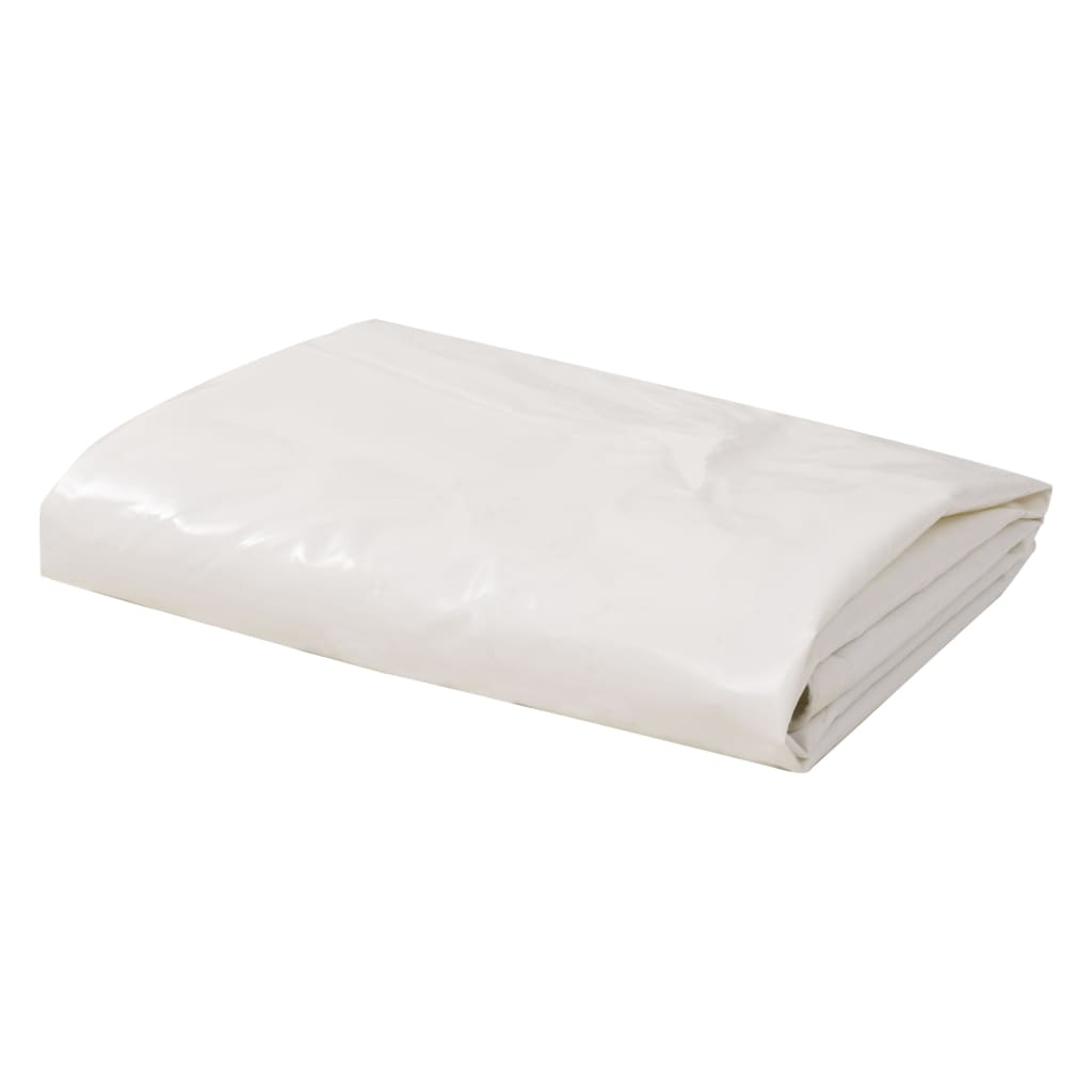 Tarpaulin 650 g/m2 6x8 m White - Discount Dealers