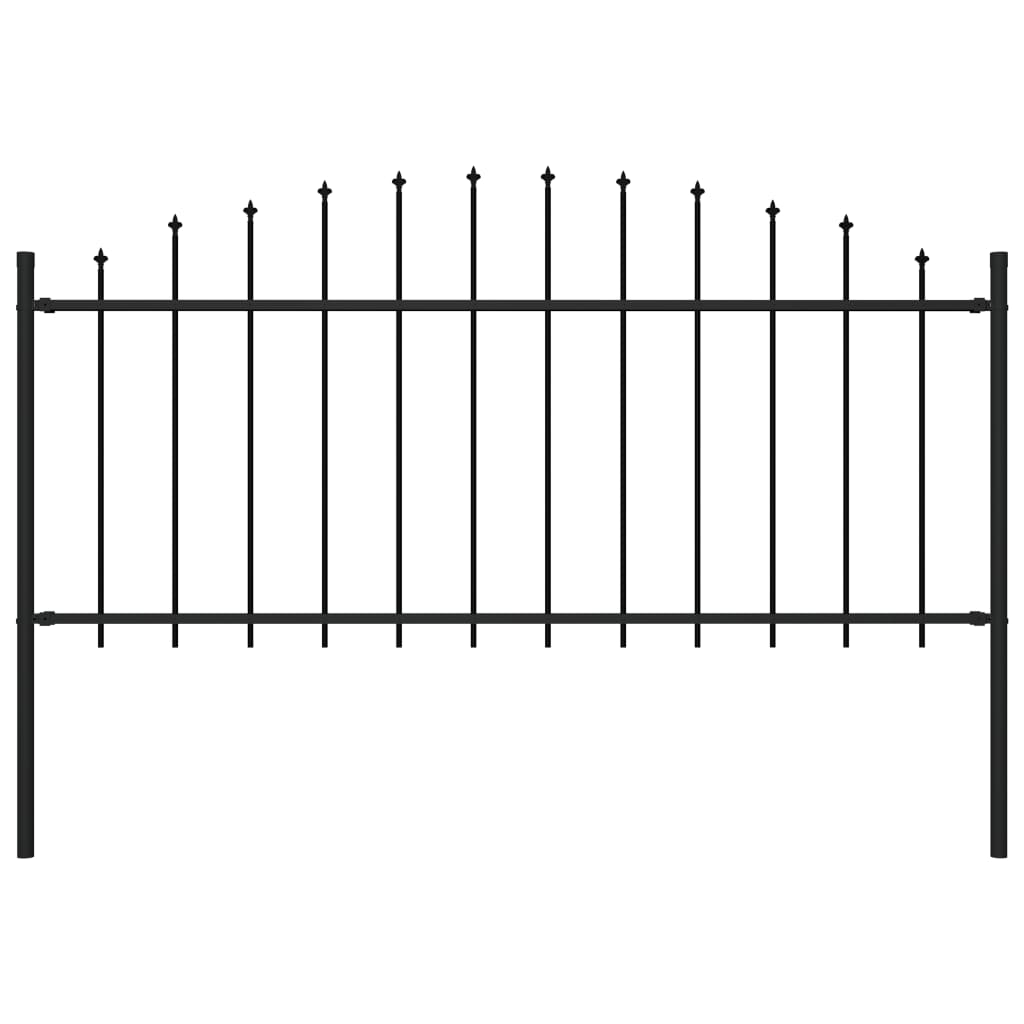 Garden Fence with Spear Top Steel - Discount Dealers