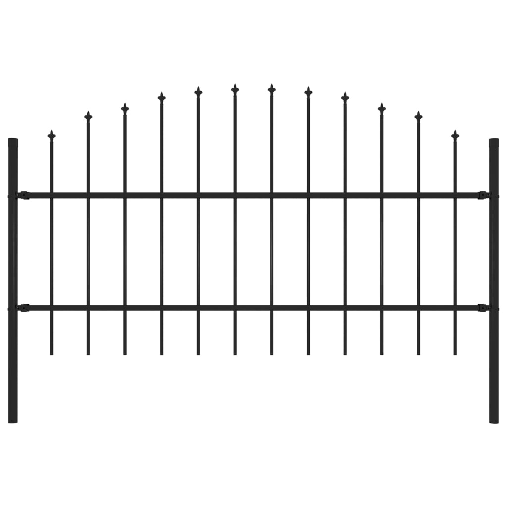 Garden Fence with Spear Top Steel - Millennium Furniture