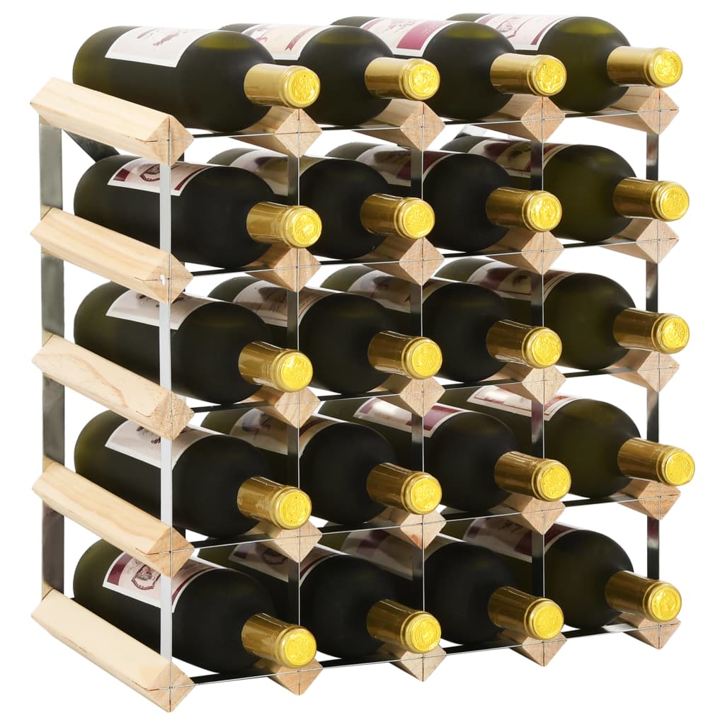 Wine Rack for 20 Bottles Solid Pinewood - R and M Furniture