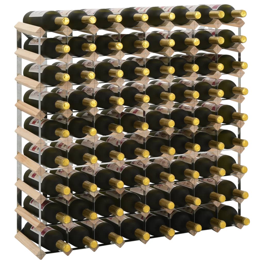 Wine Rack for 72 Bottles Solid Pinewood - Merlin Deals