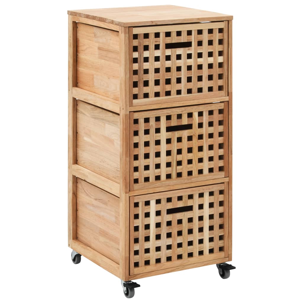 Bathroom Cabinet 41x41x91 cm Solid Walnut Wood - Brittle & Co
