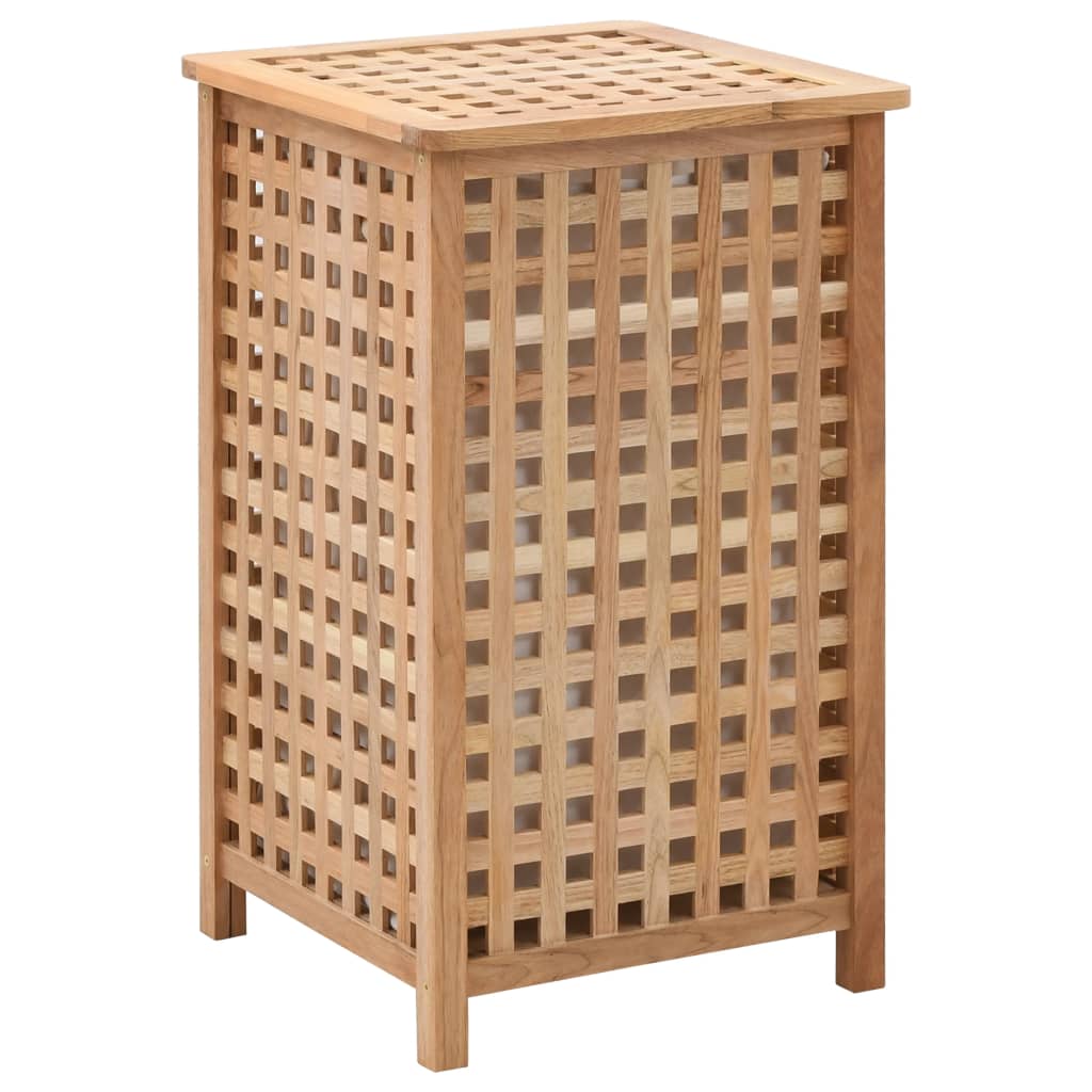 Laundry Bin 39x39x65 cm Solid Walnut Wood - The Home Maker