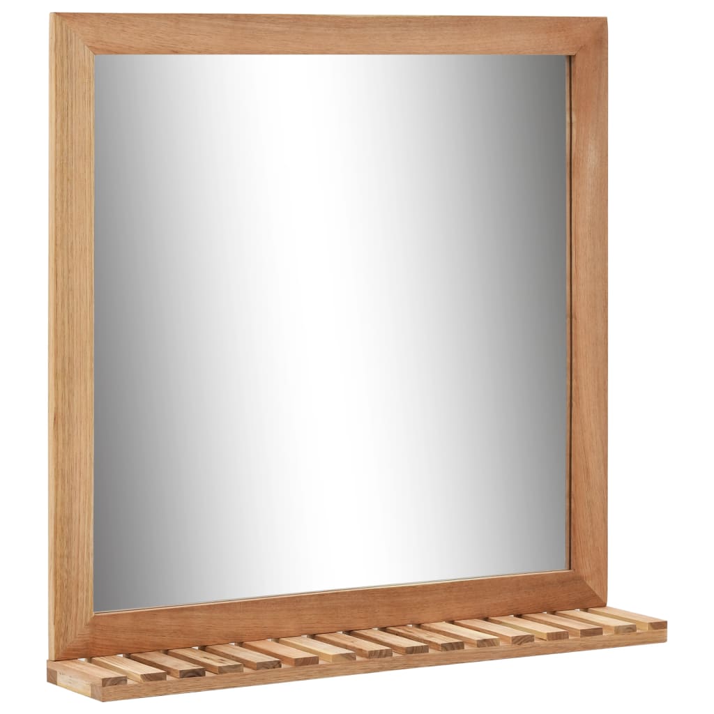 Bathroom Mirror 60x12x62 cm Solid Walnut Wood - All Things Good