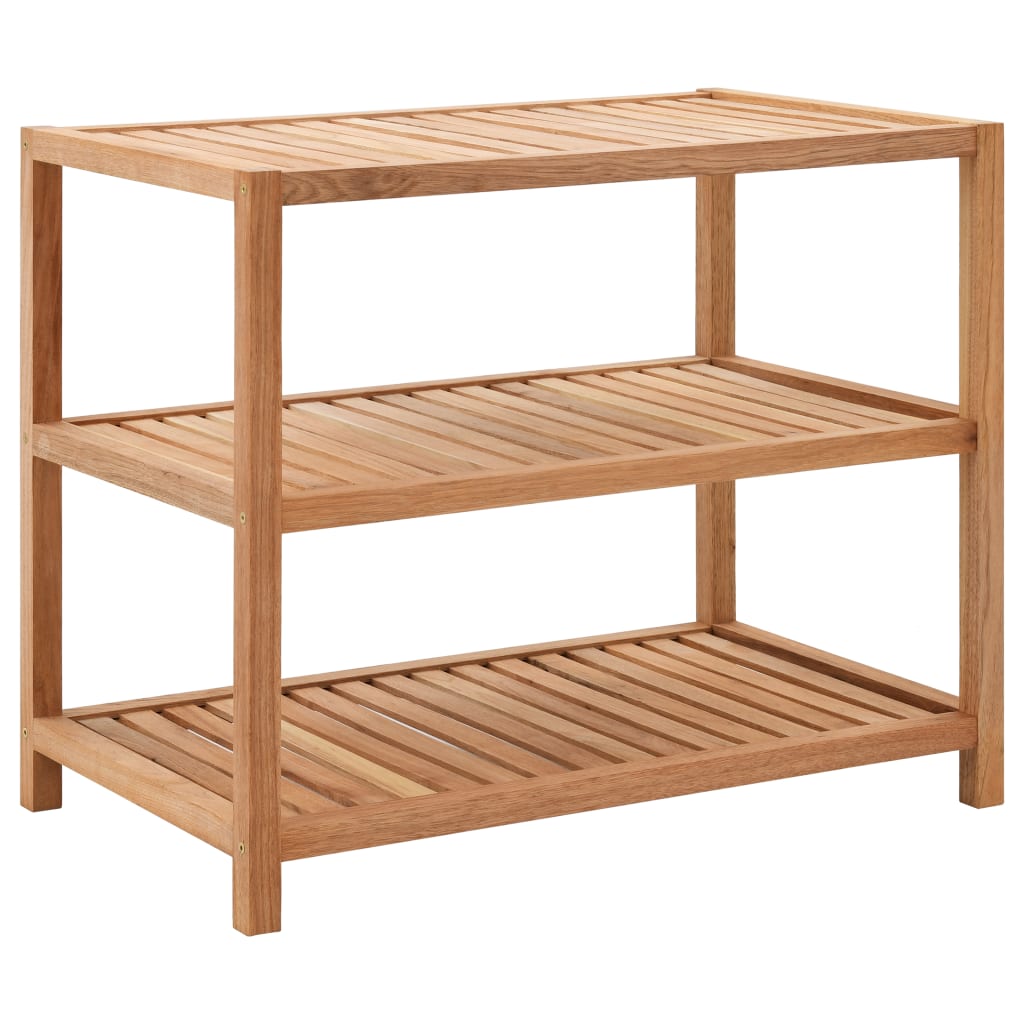 Bathroom Shelf Solid Walnut Wood 65x40x55 cm - Discount Dealers