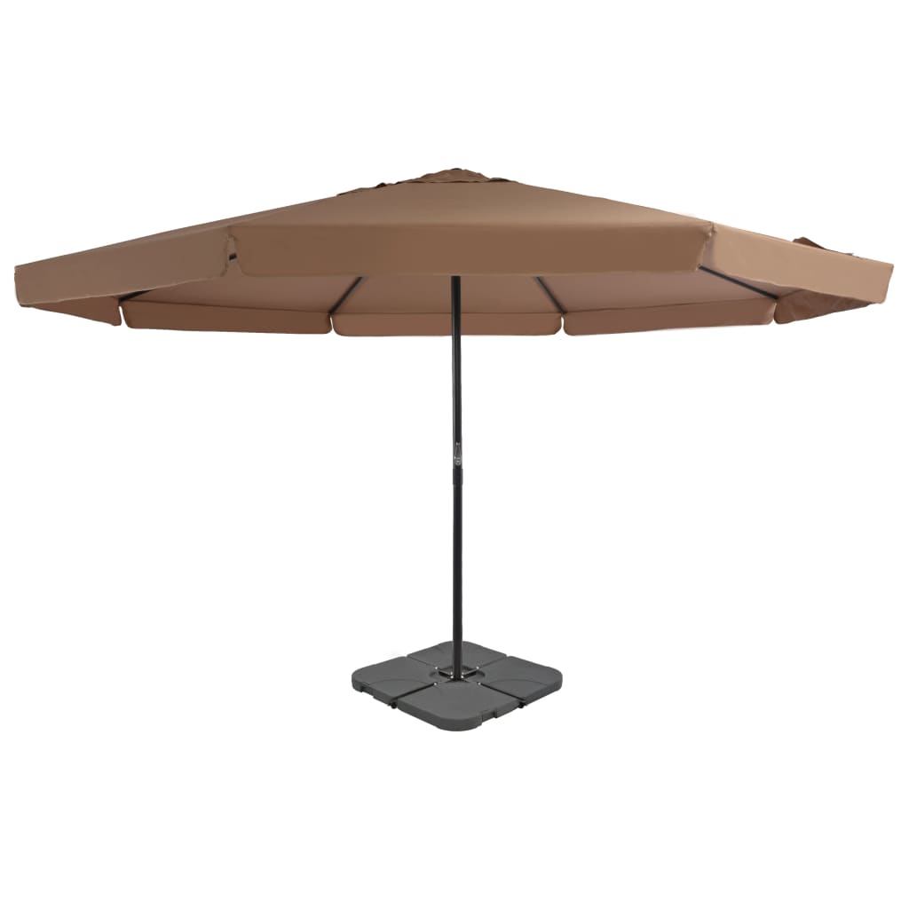 Outdoor Umbrella with Portable Base Taupe - Discount Dealers
