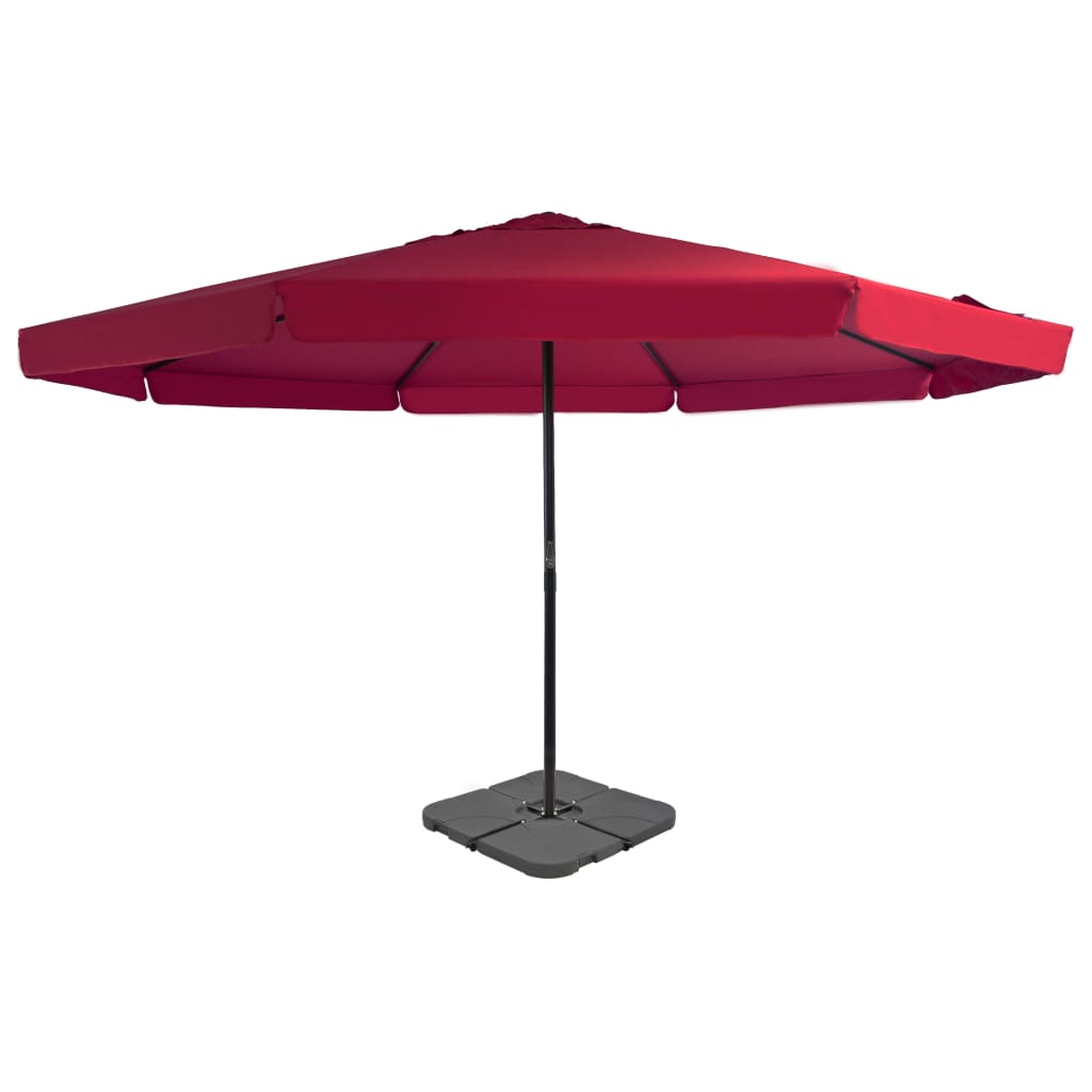Outdoor Umbrella with Portable Base Red - Millennium Furniture