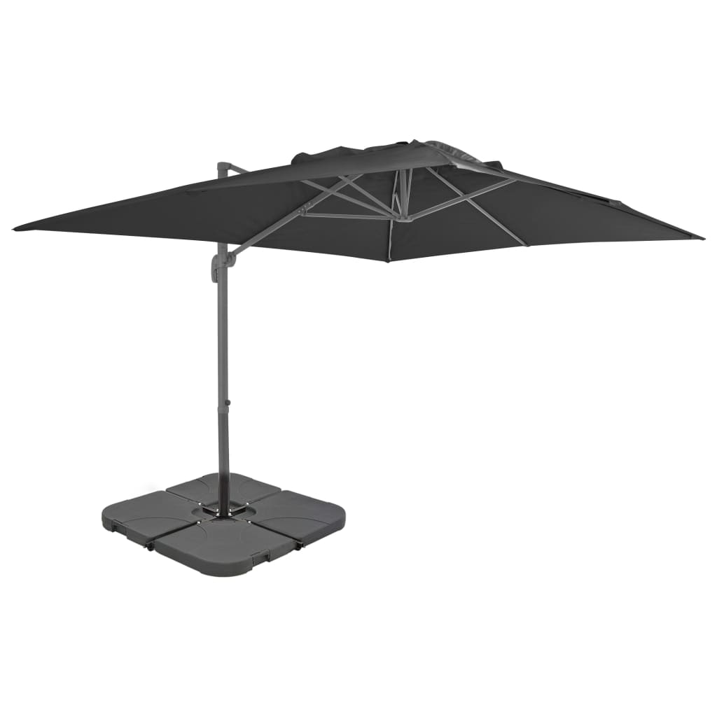Outdoor Umbrella with Portable Base Anthracite - Millennium Furniture