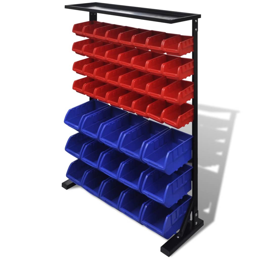 Blue & Red Garage Tool Organiser - Decor Base