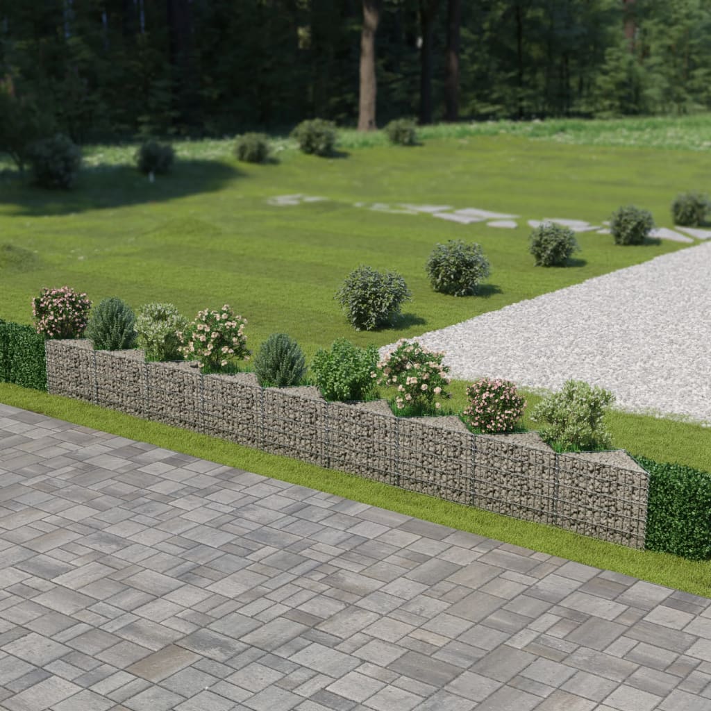 Gabion Wall Galvanised Steel 630x30x50 cm - Tyrell & Tyrell