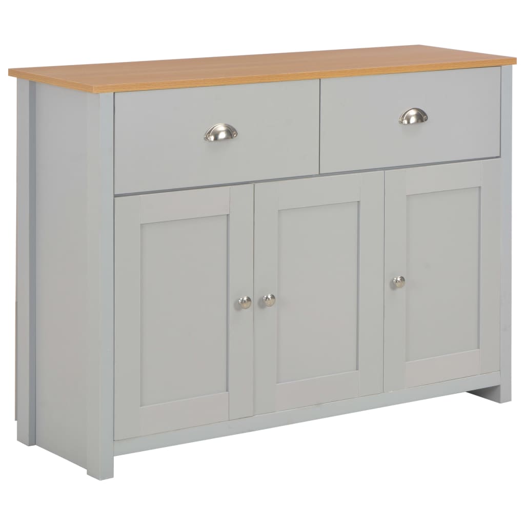 Sideboard Grey 112x35x81 cm - All Things Good