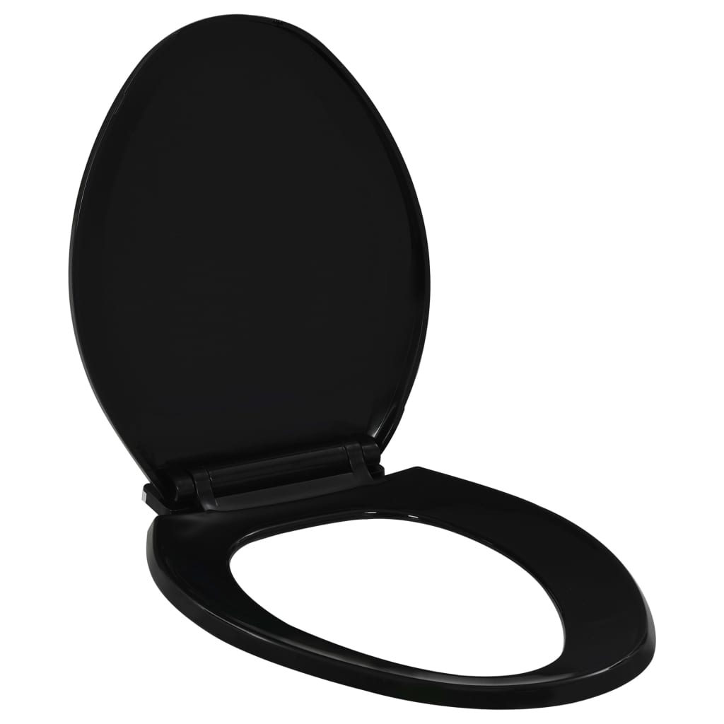 Soft-close Toilet Seat with Quick-release Design Black - Design Hut