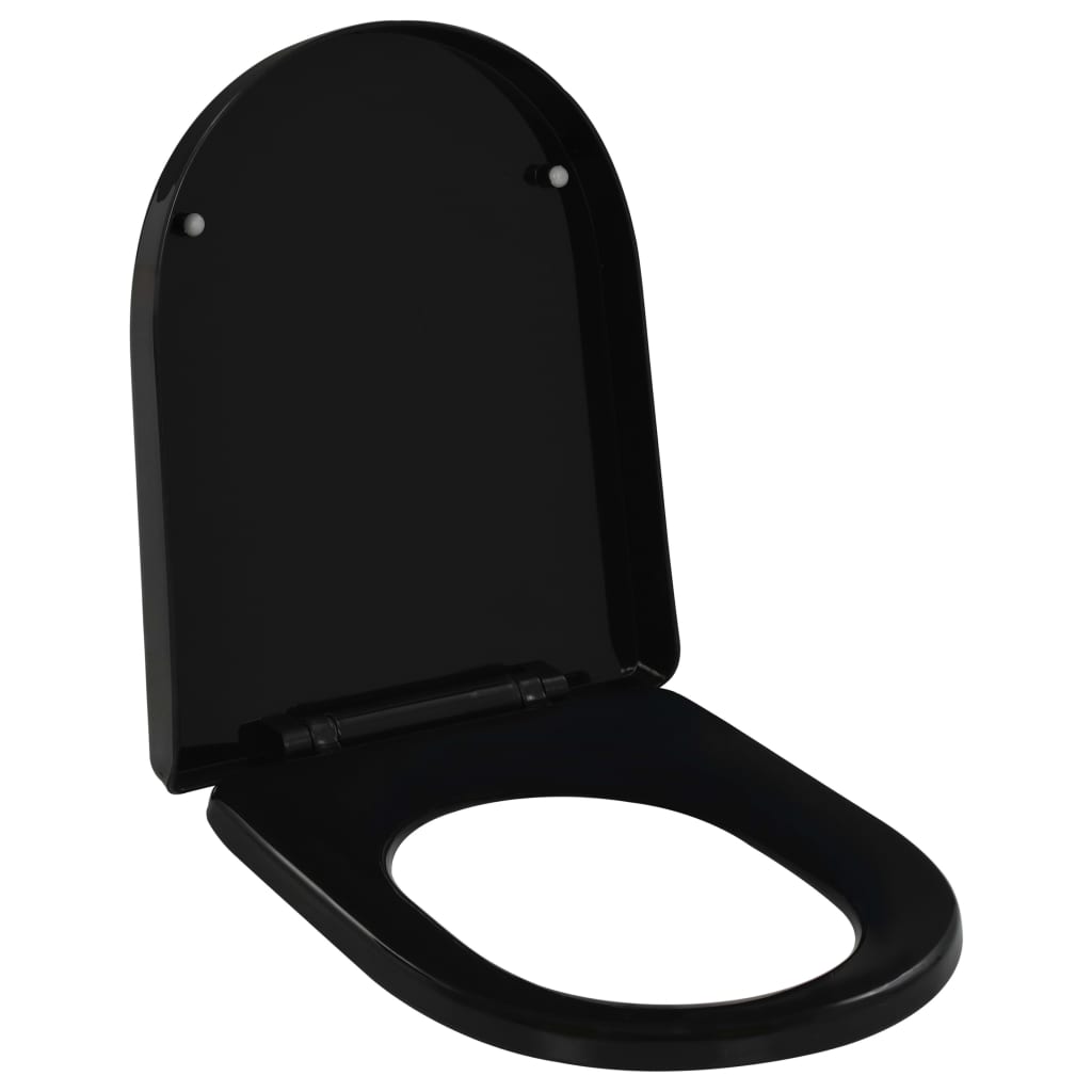Soft-close Toilet Seat with Quick-release Design Black - Design Hut