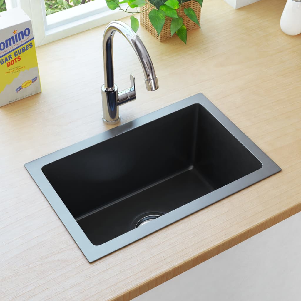 Handmade Kitchen Sink Black Stainless Steel - All Things Good