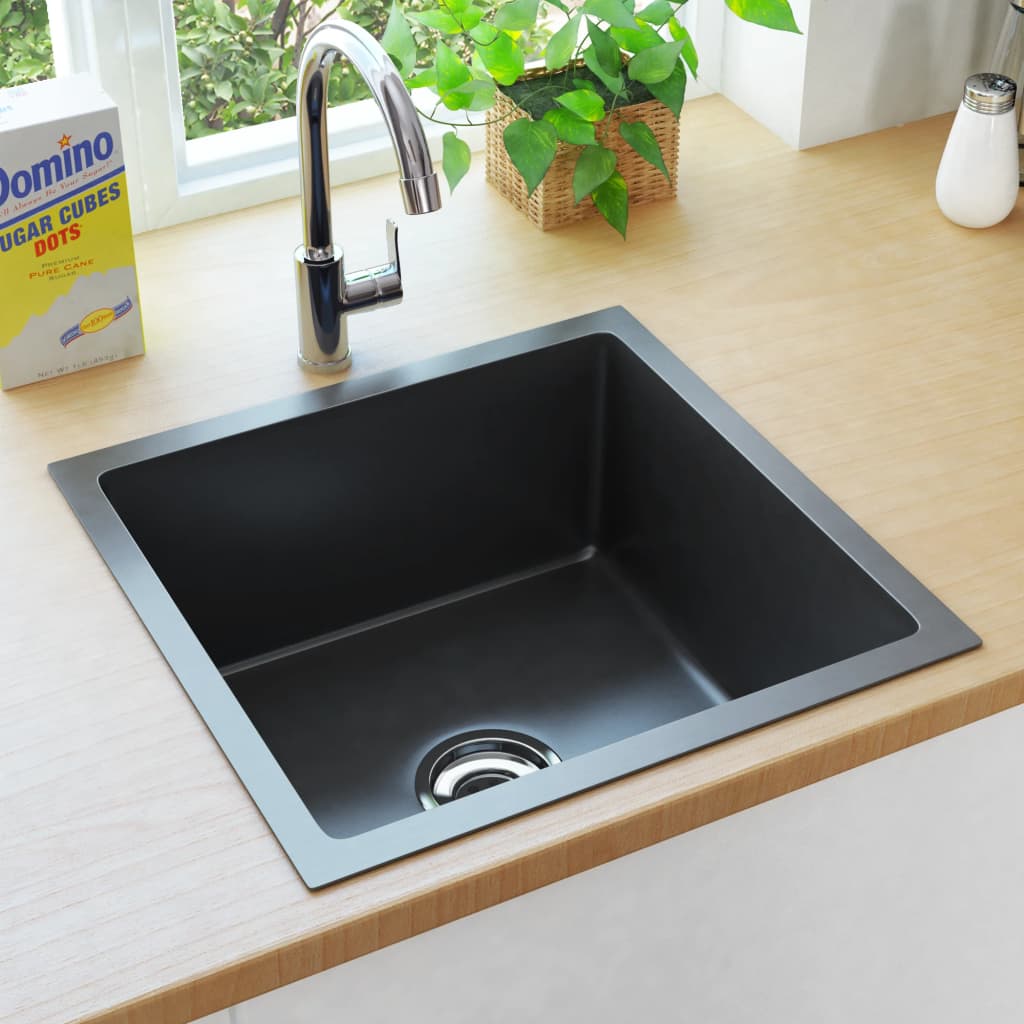 Handmade Kitchen Sink Black Stainless Steel - Casper Homes