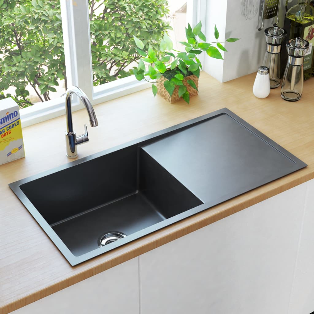 Handmade Kitchen Sink Black Stainless Steel - The Home Maker