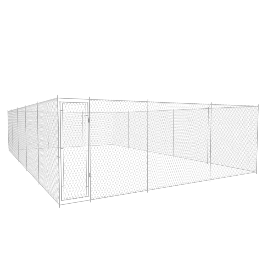 Outdoor Dog Kennel Galvanised Steel 950x570x185 cm - Discount Dealers