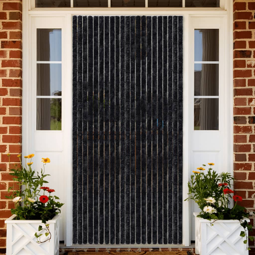 Insect Curtain Anthracite 100x220 cm Chenille - The Home Maker