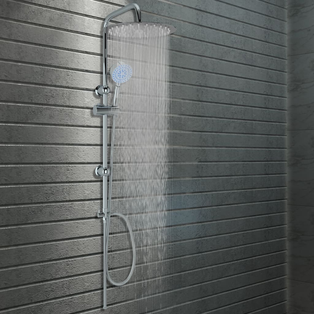Dual Head Shower Set with Hand Shower Stainless Steel - Millennium Furniture