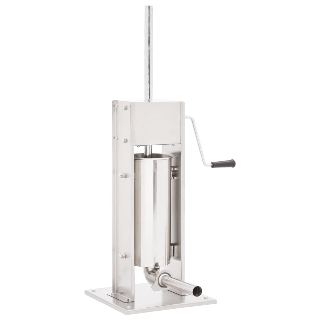 Manual Sausage Stuffer Silver 5 L Stainless Steel - Brittle & Co