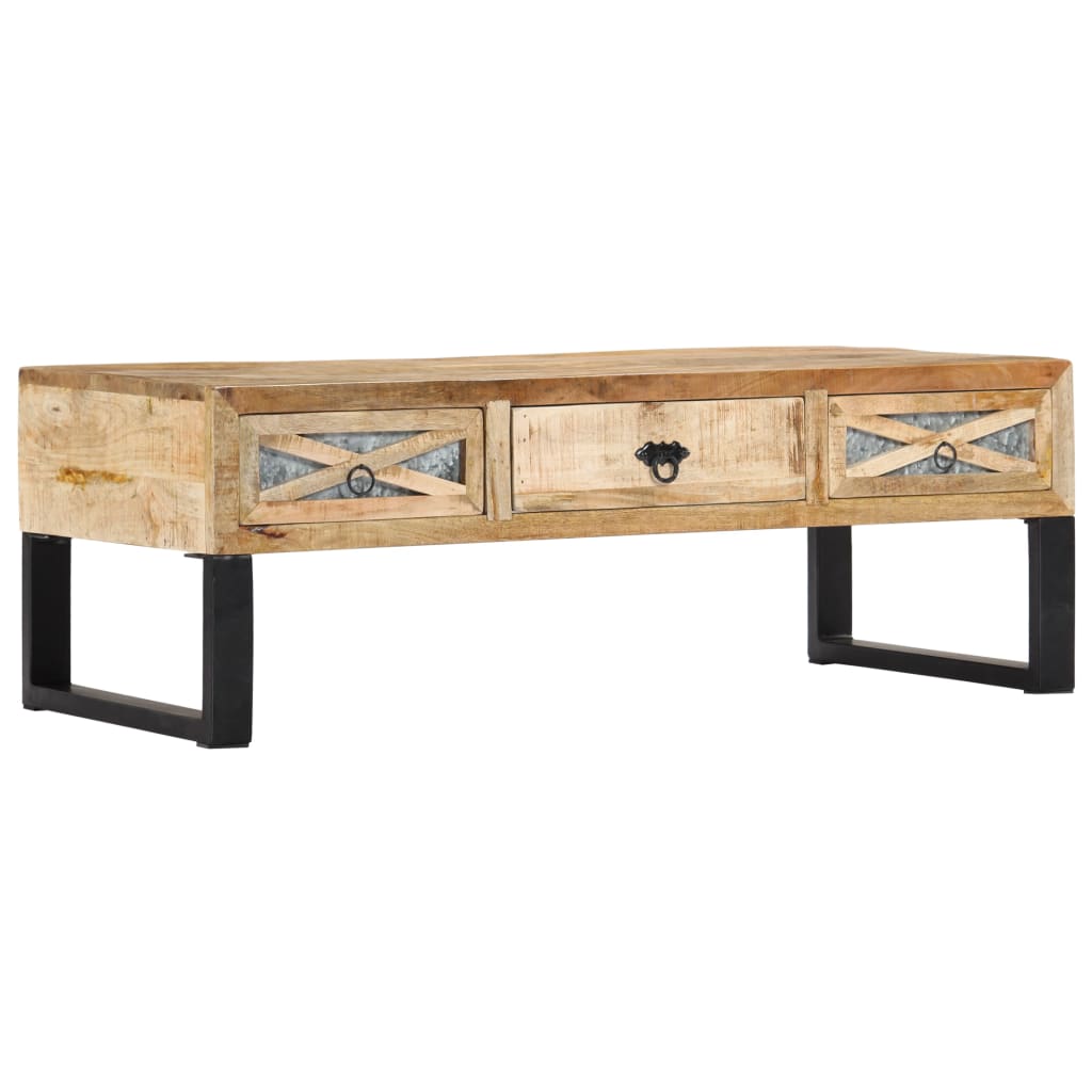 Coffee Table 110x50x38 cm Solid Mango Wood - Tyrell & Tyrell