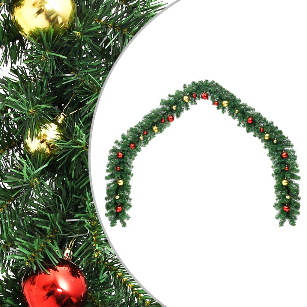 Geile Christmas Garland Decorated with Baubles 10 m - Sid & Sam
