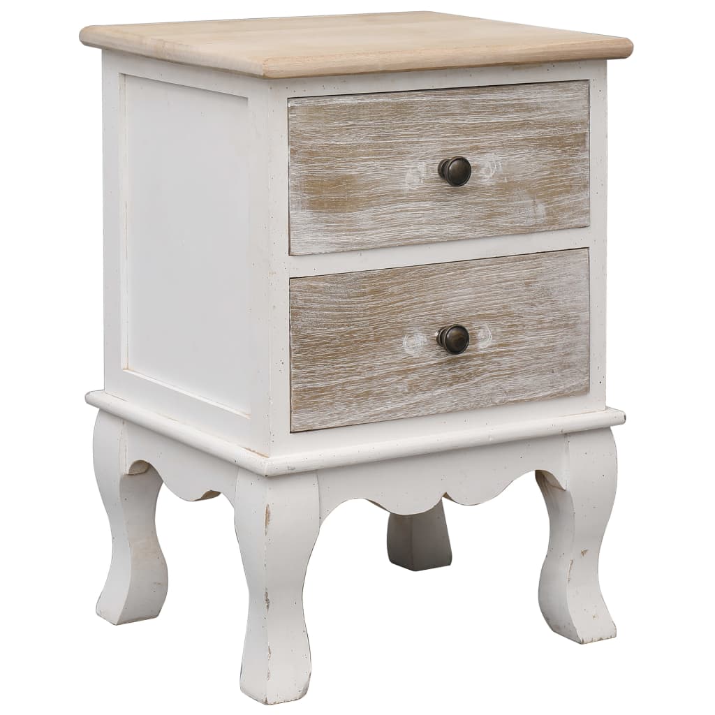Bedside Table - MORSE Nightstand White 35cm - Tyrell & Tyrell