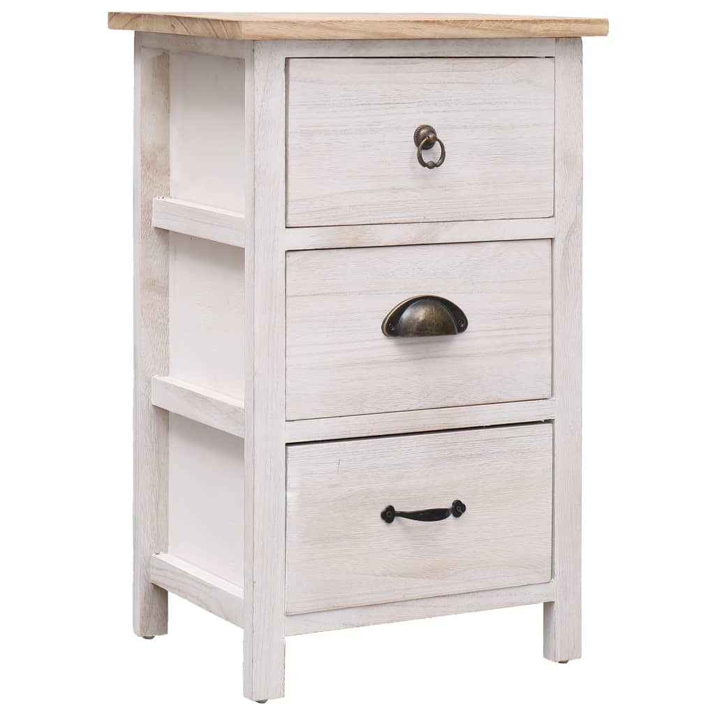 Side Cabinet 35x25x57 cm Paulownia Wood - All Things Good