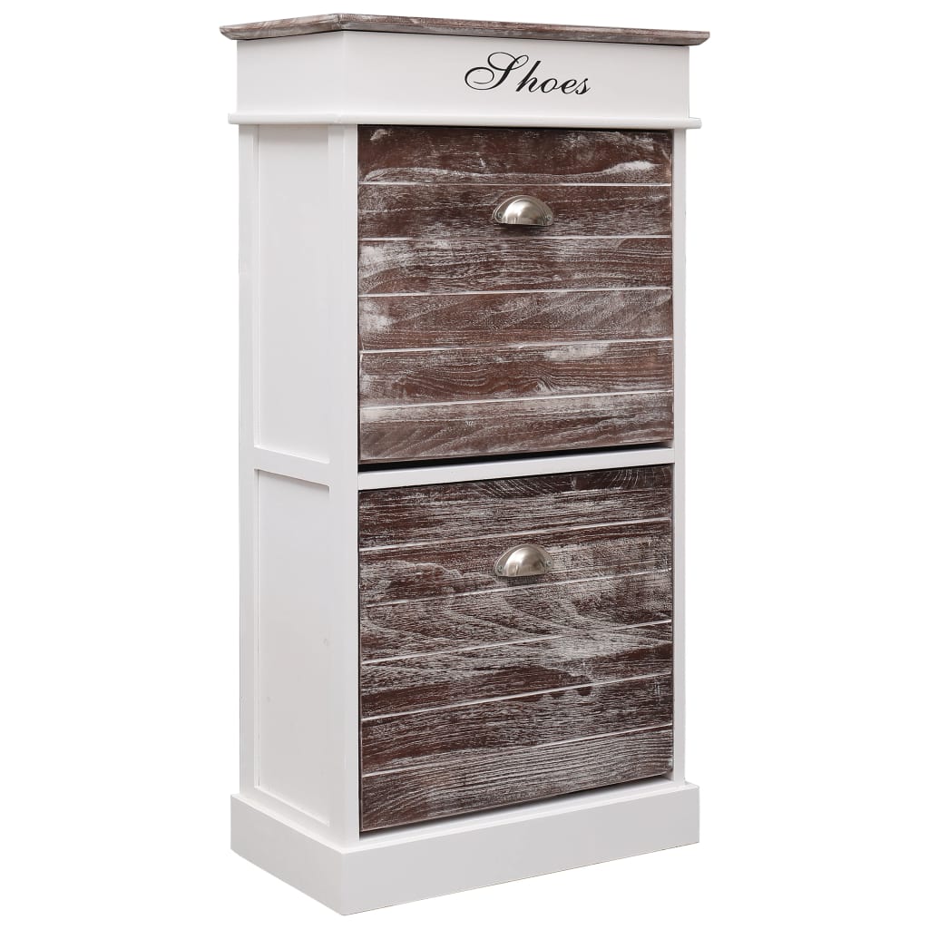Shoe Cabinet Brown 50x28x98 cm Paulownia Wood - All Things Good