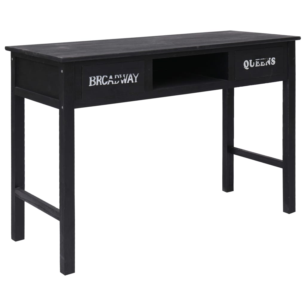 Console Table Black 110x45x76 cm Wood - Brittle & Co