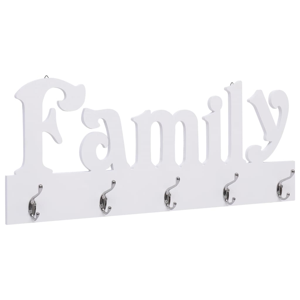 Wall Mounted Coat Rack FAMILY 74x29.5 cm - Sid & Sam