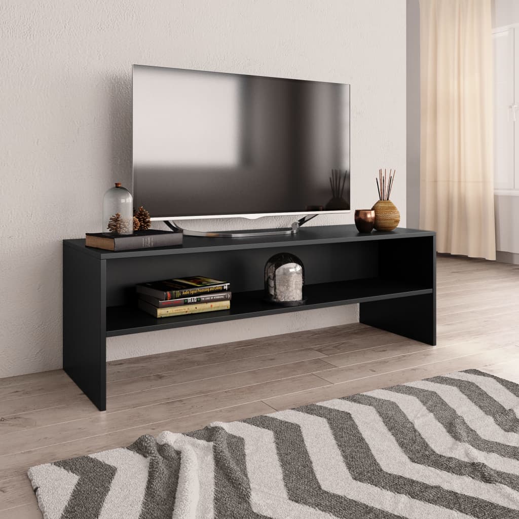 TV Cabinet Black 120x40x40 cm Engineered Wood - Casper Homes