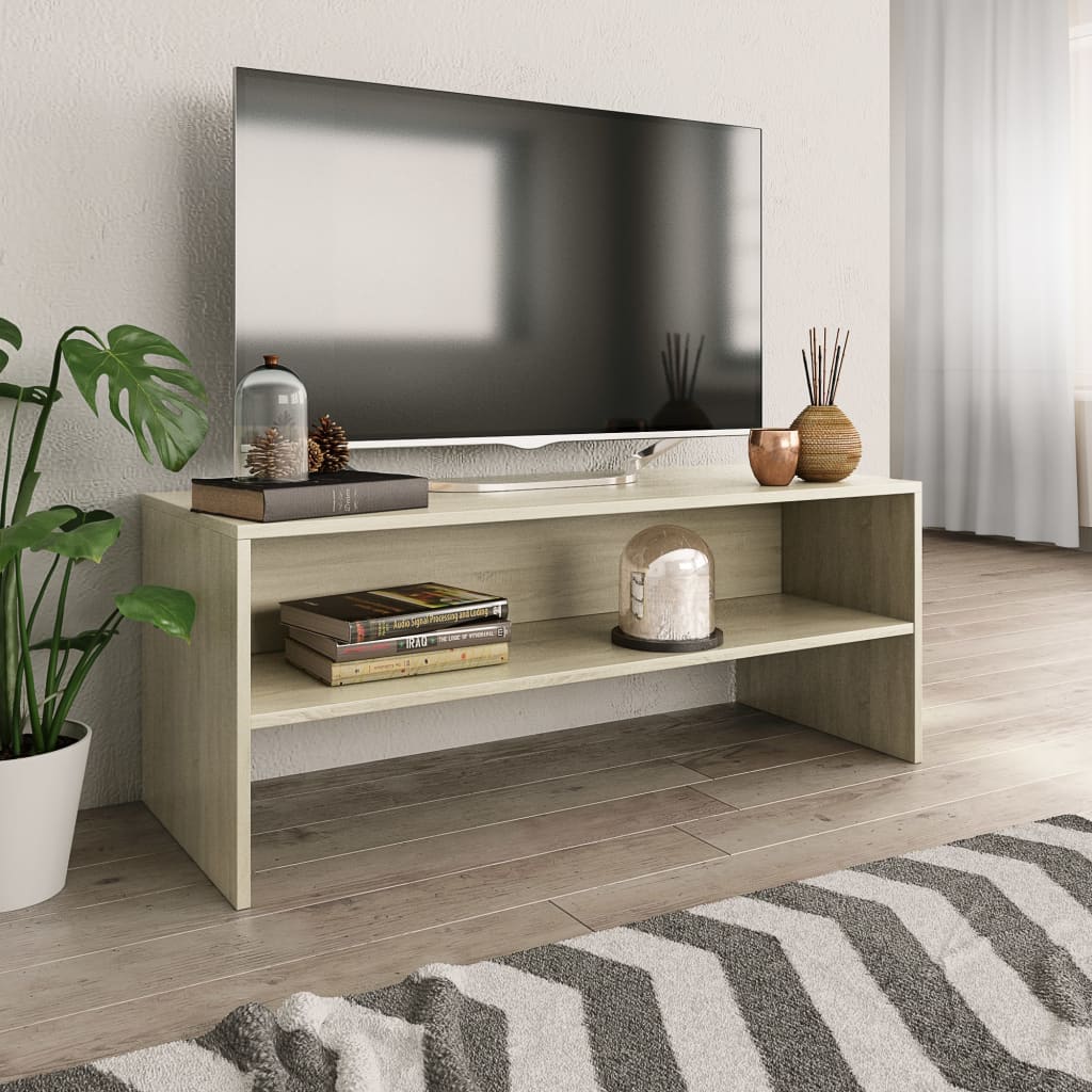 TV Cabinet Sonoma Oak 100x40x40 cm Chipboard - Tyrell & Tyrell