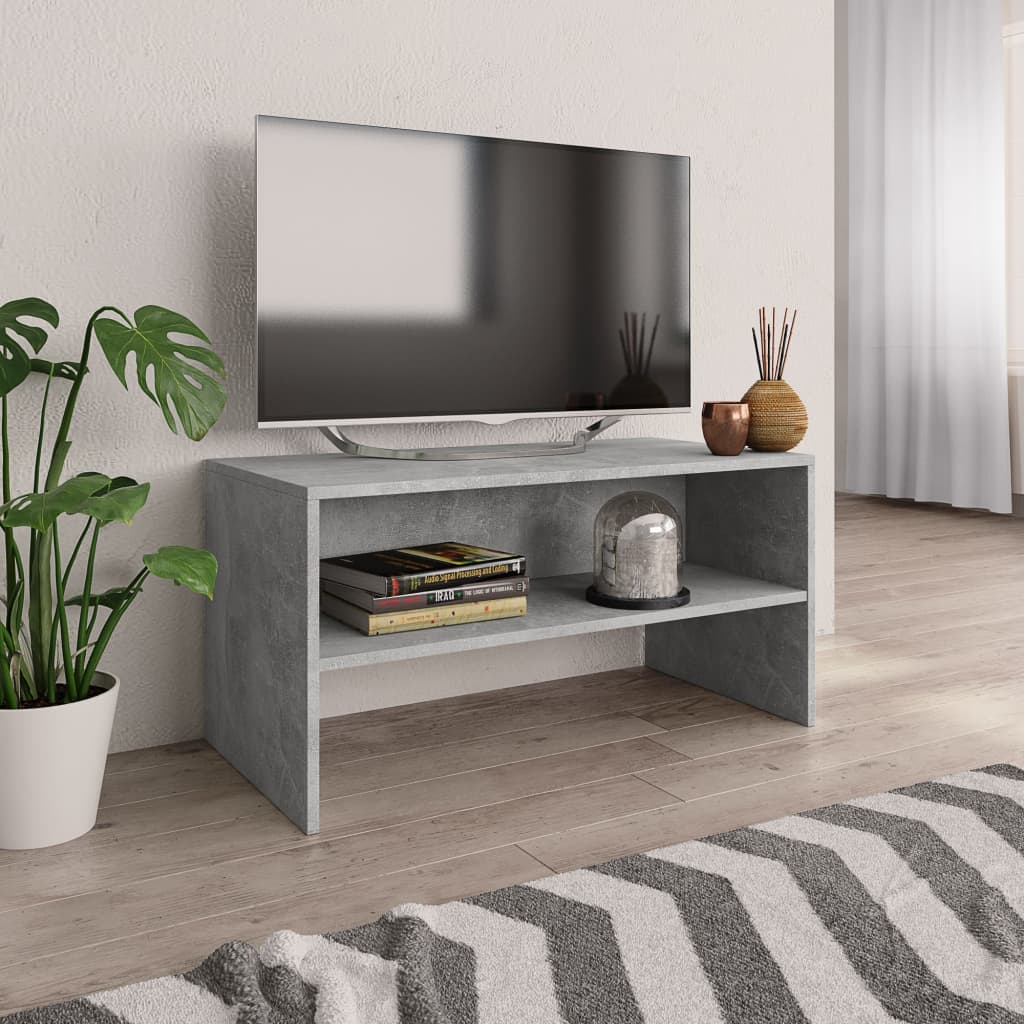 TV Cabinet Concrete Grey 80x40x40 cm Engineered Wood - Tyrell & Tyrell