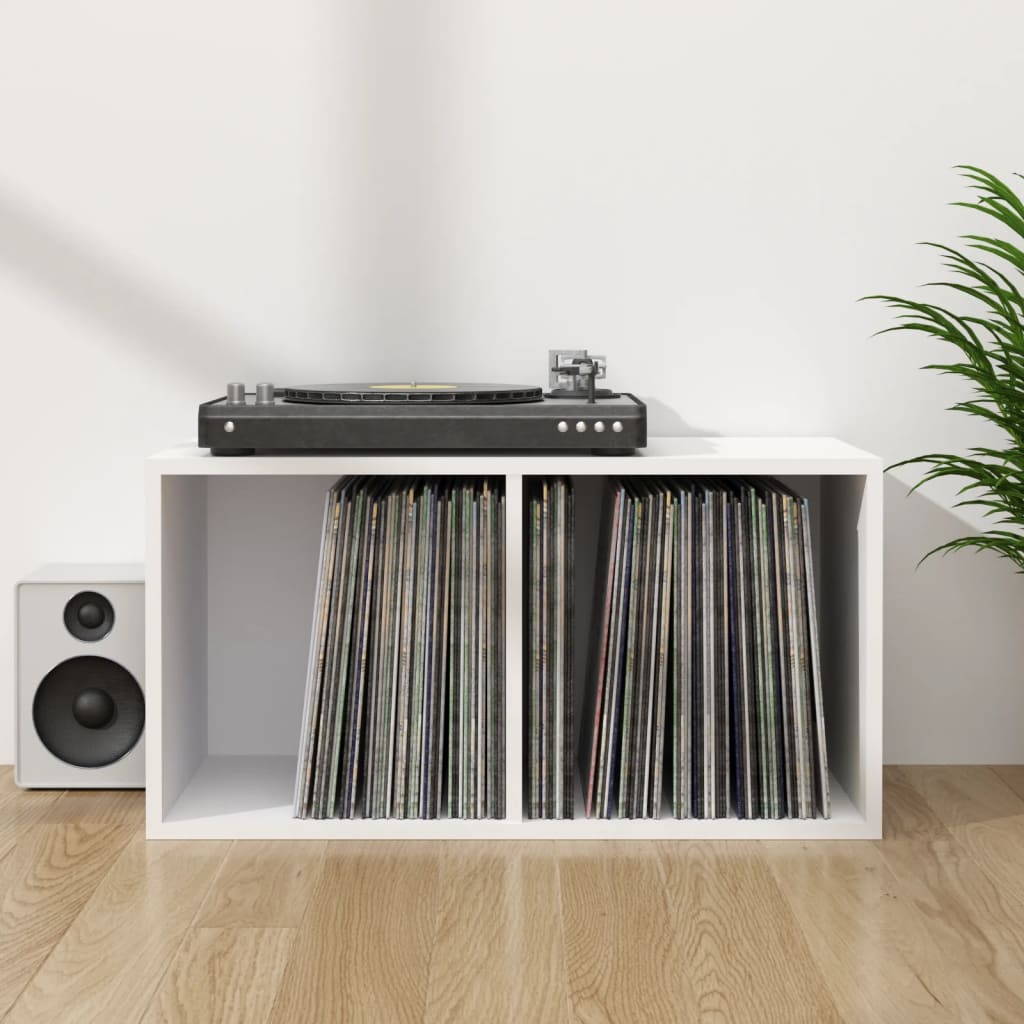 Vinyl Storage Box White 71x34x36 cm Engineered Wood - Merlin Deals