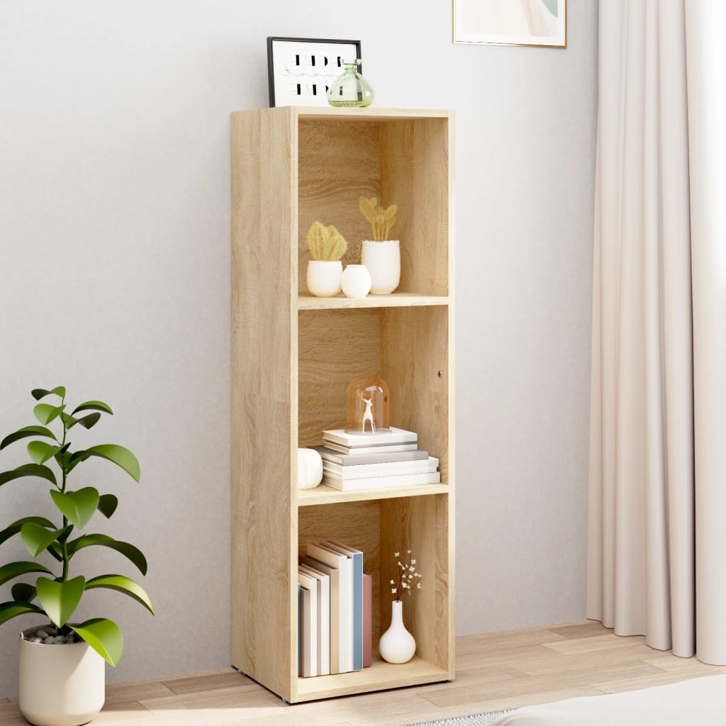 Book Cabinet/TV Cabinet Sonoma Oak 36x30x114 cm Engineered Wood - Direct Imports