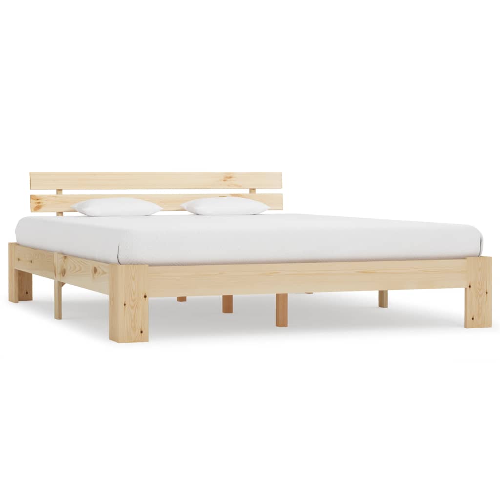 Bed Frame Solid Pine Wood 180x200 cm Super King - Tyrell & Tyrell