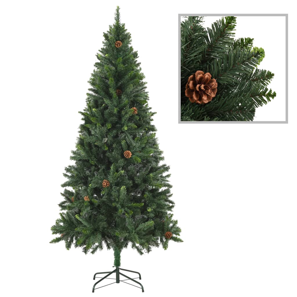 Briet Artificial Christmas Tree Pine Cones Green 180cm - Sid & Sam